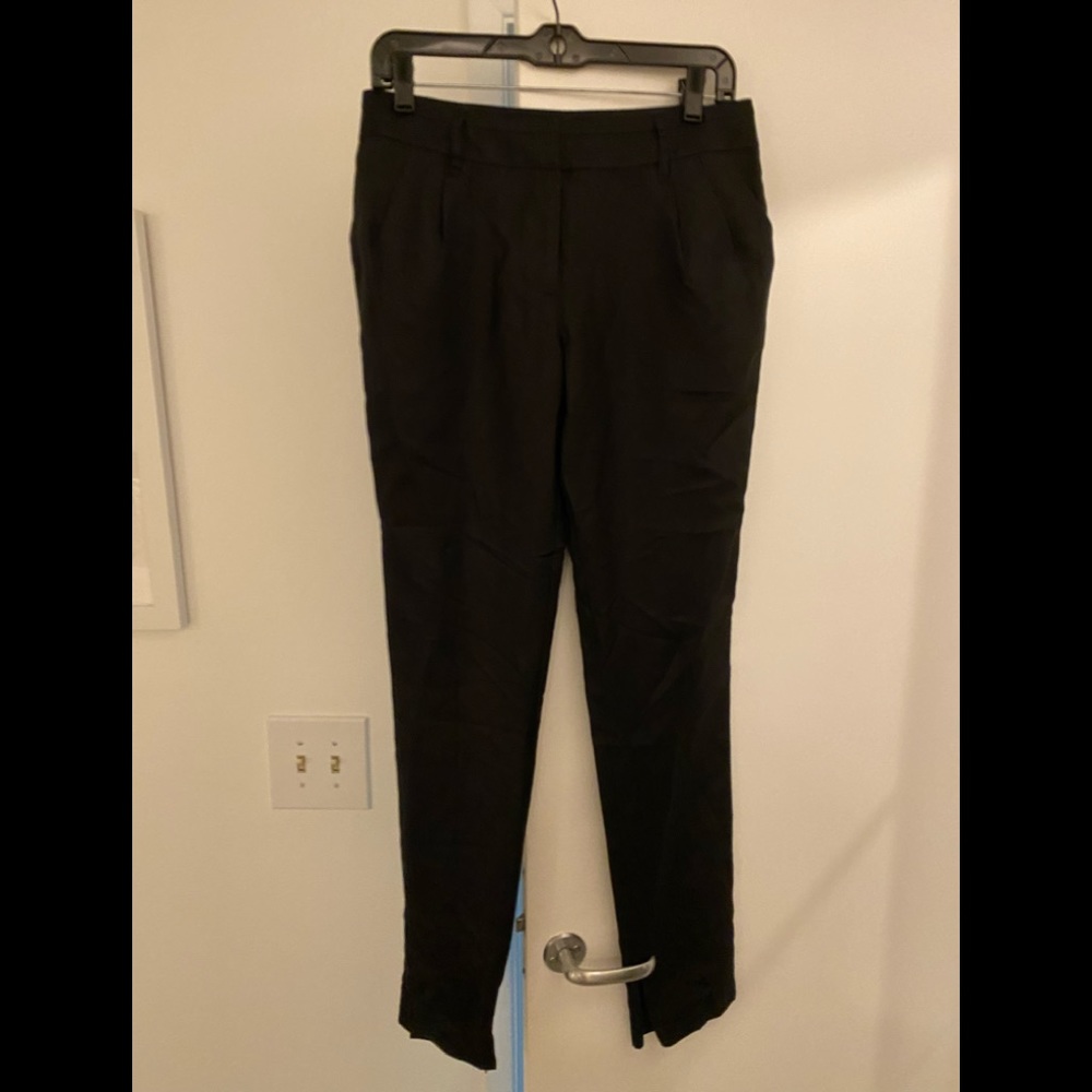 IN ADD MINUS Black Trouser w Zipper Ankle